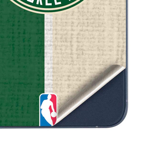 NBA Milwaukee Bucks Split Canvas Galaxy A35 5G Skin